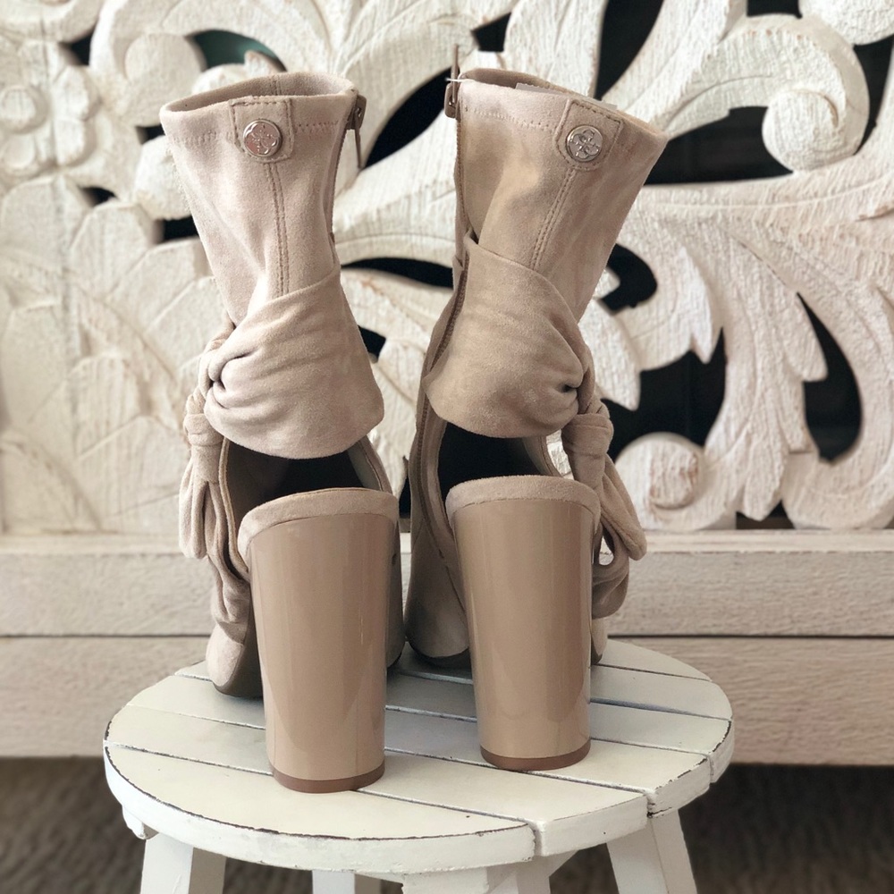Guess Nude Peep Toe Booties - Picture 3 of 4